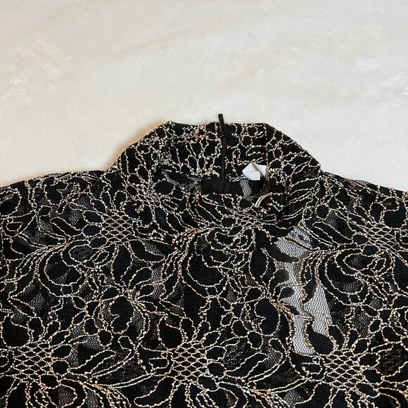 Anne Fontaine Sabine Sheer Lace Blouse w/ Bell Sleeves Size 40 (6-8) NEW - Picture 5 of 13